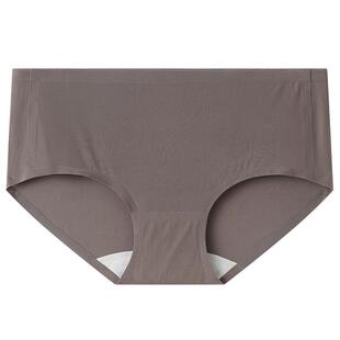 克黎诗冰丝内裤女士无痕纯棉抗菌裆内裤凉感女生中腰裸感三角内裤