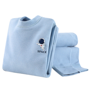 儿童内衣套装男童秋衣秋裤纯棉男孩睡衣中大童全棉加绒德秋冬保暖