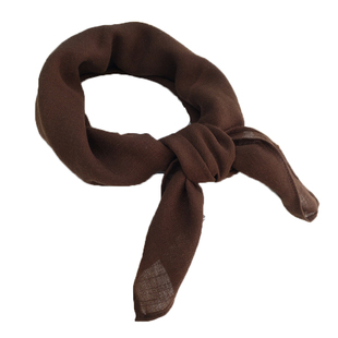 60cm棉麻方巾女秋冬薄款领巾棉麻三角巾复古文艺空调护颈围脖围巾