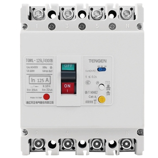天正 TGM1L漏保开关4P塑壳断路器带漏电保护100A160A200A250A400A