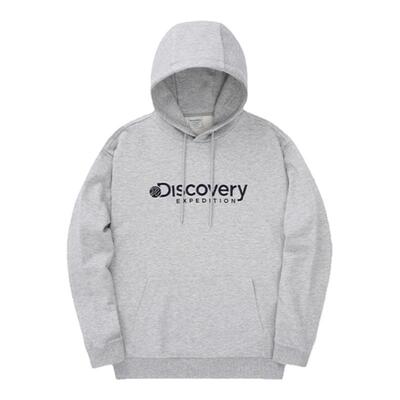 Discovery探索户外字母运动卫衣休闲套头帽衫简约训练服外套情侣
