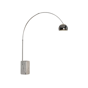 钓鱼灯落地灯客厅沙发旁边角银色氛围新款高级感轻奢艺术意式台灯