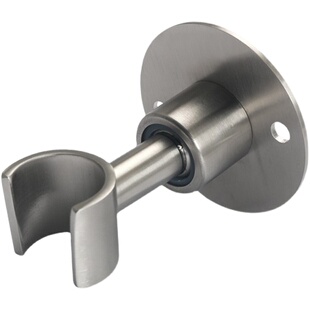 免打孔花洒座304不锈钢万向可调淋浴喷头支架固定底座喷枪挂墙座