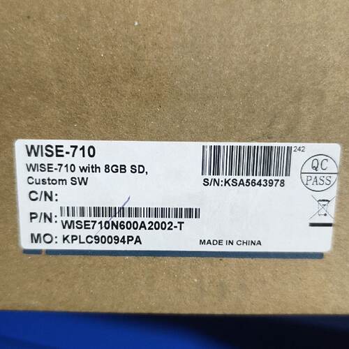 【请询价】研业网关 WISE-710，配备8GB SD存储卡，自定