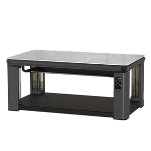 火焰山语音升降电暖桌家用岩板电烤火炉带电磁炉桌子长方形茶几