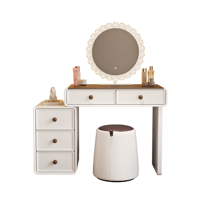 实木梳妆台现代卧室简约2025新款小户型迷你化妆桌收纳斗柜一体