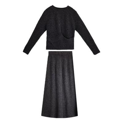 班尼路春秋新款修身连衣裙套装