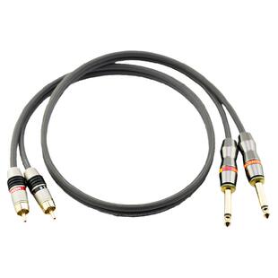 美国怪兽StudioLink 6.5转莲花音频线 6.5对RCA线  调音台连接线