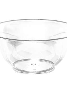 水晶碗甜品汤碗套装高透硬塑料