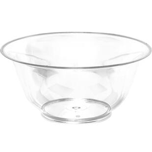 喇叭花300ml一次性塑料水晶碗透明甜品汤碗火锅餐具套装一次性碗
