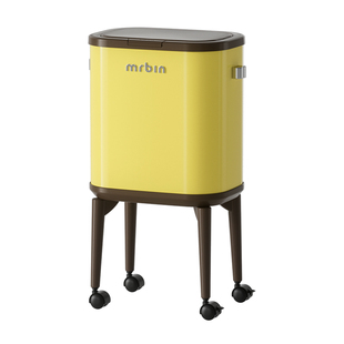 麦桶桶高脚垃圾桶包豪斯客厅免弯腰厨房家用高款可移动创意高颜值