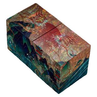 螺钿首饰盒贝壳复古漆器木质妆奁陪嫁三金盒高档嫁妆中式结婚礼物