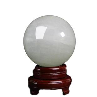天然冰洲石夜明珠夜光石水晶球萤石家居氛围感精美大摆件超亮款礼