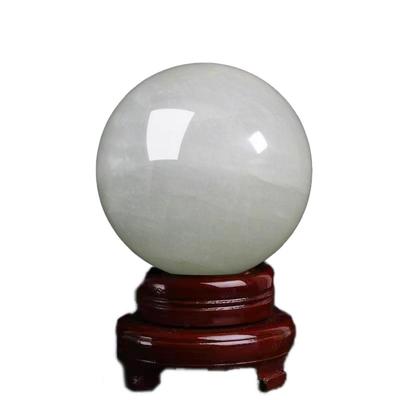 天然冰洲石荧光球家居氛围感摆件
