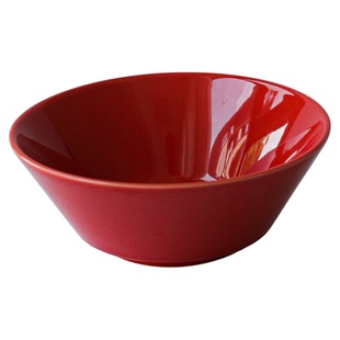 索厨 ins大红色甜品碗家用蘸料小碗冰淇淋碗斗笠碗小菜碟结婚氛围