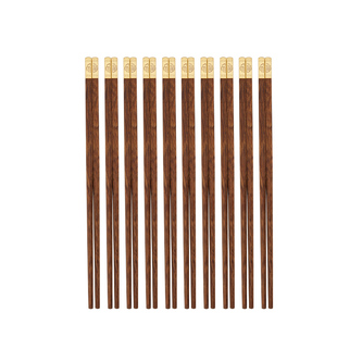 唐宗筷鸡翅木筷子家用高档新款无漆无蜡轻奢高级感礼盒刻字木质筷