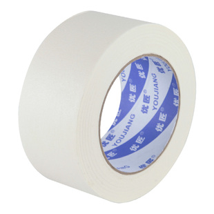 分色纸美文胶纸胶带不留胶羽毛篮球场环氧地坪漆2公分3cm车库车位画线划线专用15公分坡道加宽美纹纸胶带批发