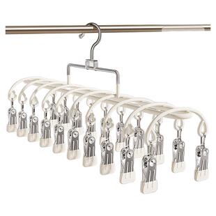 不锈钢多夹子袜子晾晒架家用阳台晾内衣内裤神器防风衣架婴儿袜夹