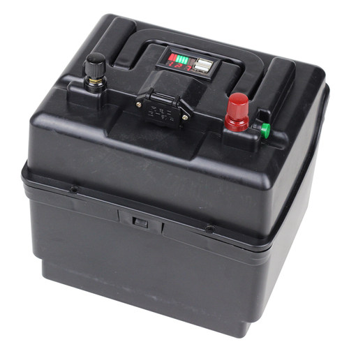 12v电池盒外壳户外移动电源外接多功能充电夜市铅酸12v20ah电瓶盒