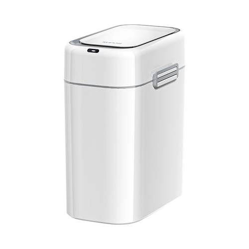 苏泊尔智能感应垃圾桶家用窄缝带盖电动长筒塑料卫生间厨房新款