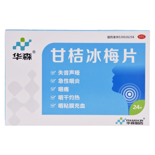 华森 甘桔冰梅片0.2g*24片/盒