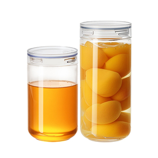 日式玻璃蜂蜜瓶专用瓶容器家用空瓶罐头分装瓶一斤装防漏密封罐子