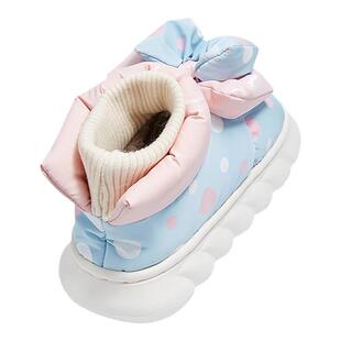 泰兰尼斯儿童雪地棉拖鞋女款新款冬季儿童女宝宝加绒保暖防滑靴子