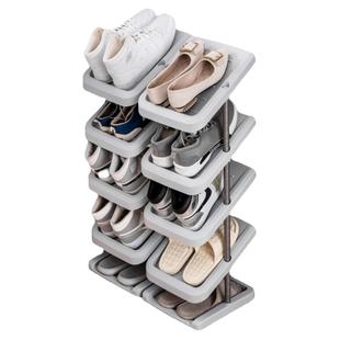 爱丽思鞋架家用门口多层倾斜挡板式宿舍鞋柜神器鞋架省空间爱丽丝