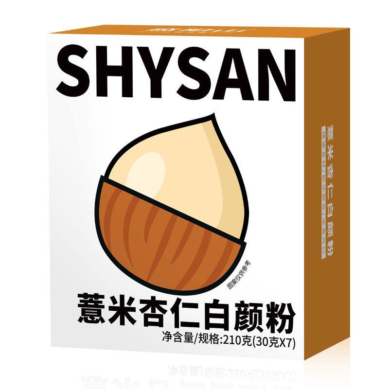 薏米杏仁白颜粉独立包装即冲泡饮七白饮早餐茯苓代餐粉饱腹零食品