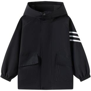 小象汉姆童装男童冲锋套三防户外耐磨2026春装新款儿童三合一外套