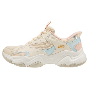 斯凯奇闪穿鞋云朵泡芙老爹鞋男女同款厚底缓震增高运动鞋潮流百搭