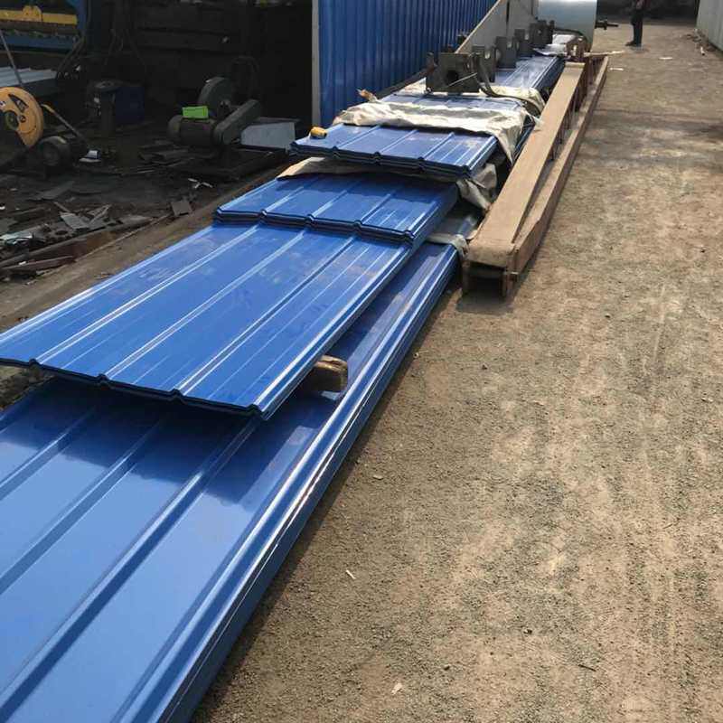 山东彩涂板 泰安彩钢瓦 0.5mm 大墙灰 彩涂卷纵剪分条 海蓝