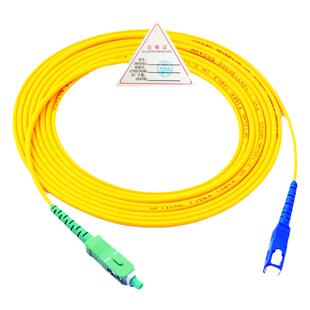 SC/UPC-SC/APC0.3/1米3米猫棒光纤跳线转换跳纤尾纤8度UPC-APC广电转电信大方头0.9mm 3mm Optical Patchcord