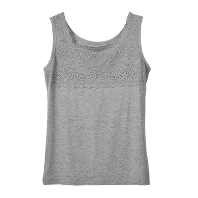 加绒蕾丝吊带背心女秋冬装百搭