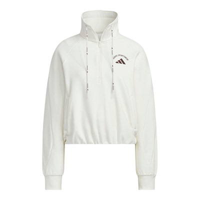 Adidas/阿迪达斯正品HALF ZIP SWEAT女士立领宽松卫衣KC0067