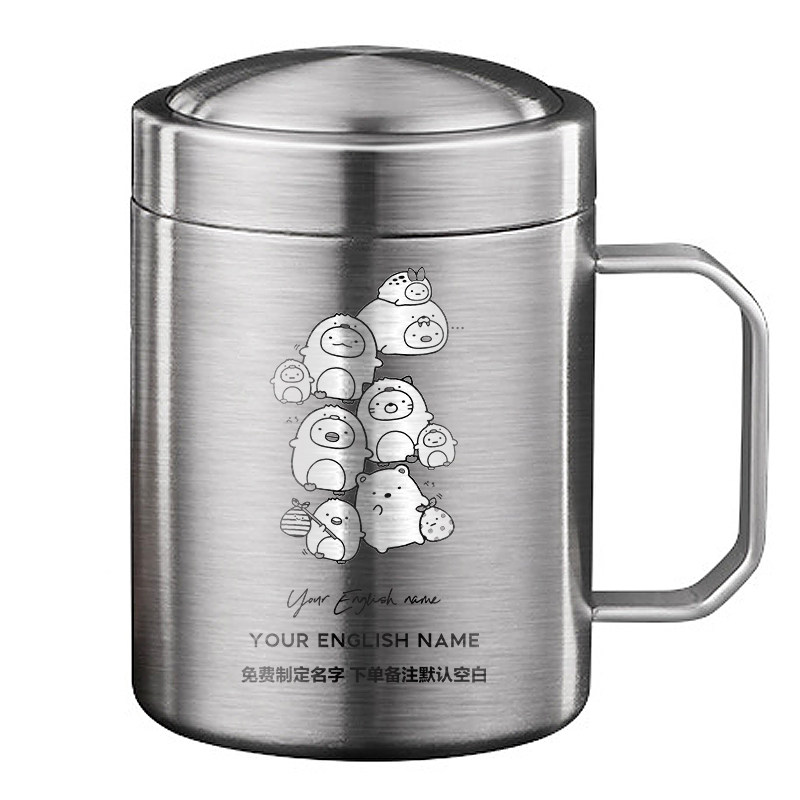 幼儿园不锈钢卡通口杯