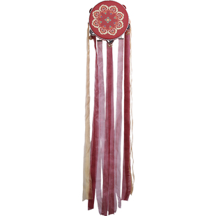 上铃鼓舞蹈道具敦煌飞天舞手铃鼓飘带手鼓彩带铃铛鼓汉服拍照表演