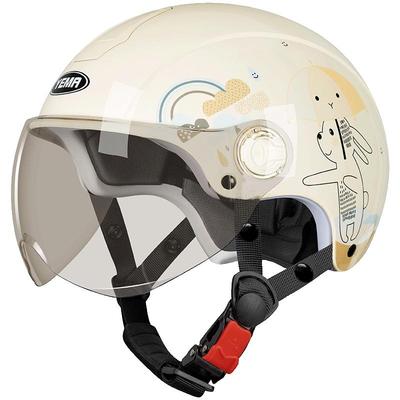 野马3c认证冬季保暖电动车头盔女士半盔四季通用电瓶车可爱安全帽