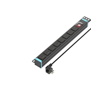 艾德生pdu机柜排插电竞机房插座电源工程多孔线板防雷工业大功率