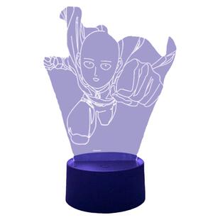 一拳超人周边琦玉一击男手办杰诺斯地狱吹雪礼物摆件卧室氛围夜灯