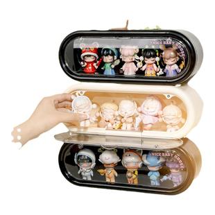 壁挂盲盒展示盒防尘手办娃娃摆件收纳盒展示架家用透明挂墙展示柜