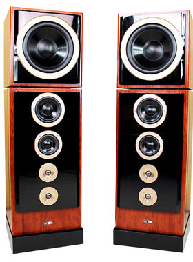 18年诚信店 哈士HAX198发烧hifi落地式音箱3分频12寸分体无源音响