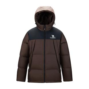 骆驼女装羽绒服冬季2025新款加厚外套保暖防风情侣羽绒衣面包服男