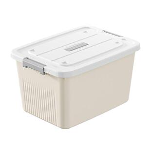 加厚超大塑料收纳箱家用宿舍零食衣服玩具整理箱杂物收纳盒带滑轮