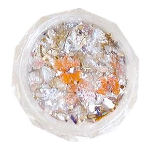 网红美甲林间秘境干花欧泊粉偏光梦幻七彩仙女云锦粉指甲亮片装饰