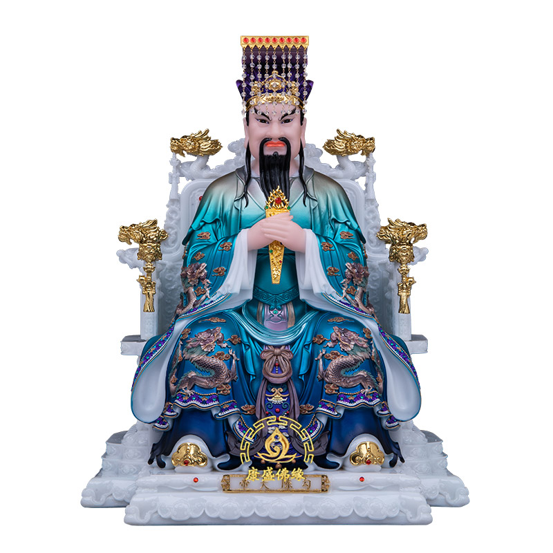 汉白玉四御神像家用客厅摆件