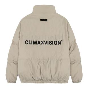 CLIMAX VISION压胶字母印花棉衣加厚保暖休闲面包服外套冬季棉服