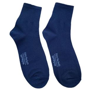 ggorangnae韩国男袜英伦商务风纯色中筒袜东大门百搭束腰弹力袜子