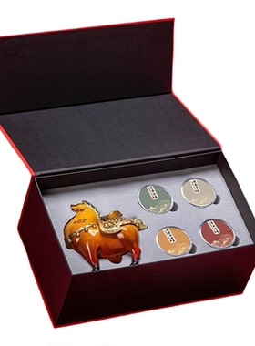 马年马上有钱纯铜香炉摆件