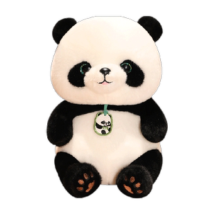 熊猫毛绒玩具萌兰花花仿真大熊猫玩偶公仔娃娃果赖抱枕生日礼物